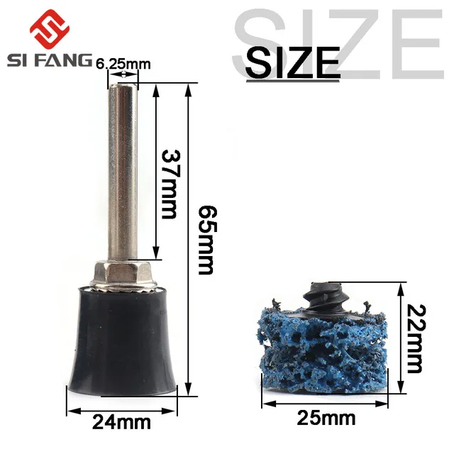 25mm/50mm/75mm Schnell Ändern R-typ Einfach Streifen Discs + 1Pack 1/4inch Halter für Entfernt Rost, streifen Malen, Reinigt Schweißnähte
