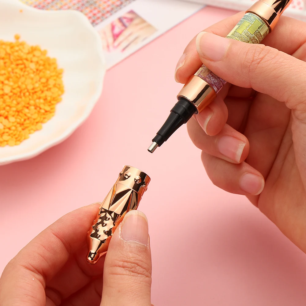 New Glitter Diamond Sparkle Point Drill Pens Cross Stitch Embroidery 5D Diamond Painting Pen DIY Craft Nail Art Diamond Painting