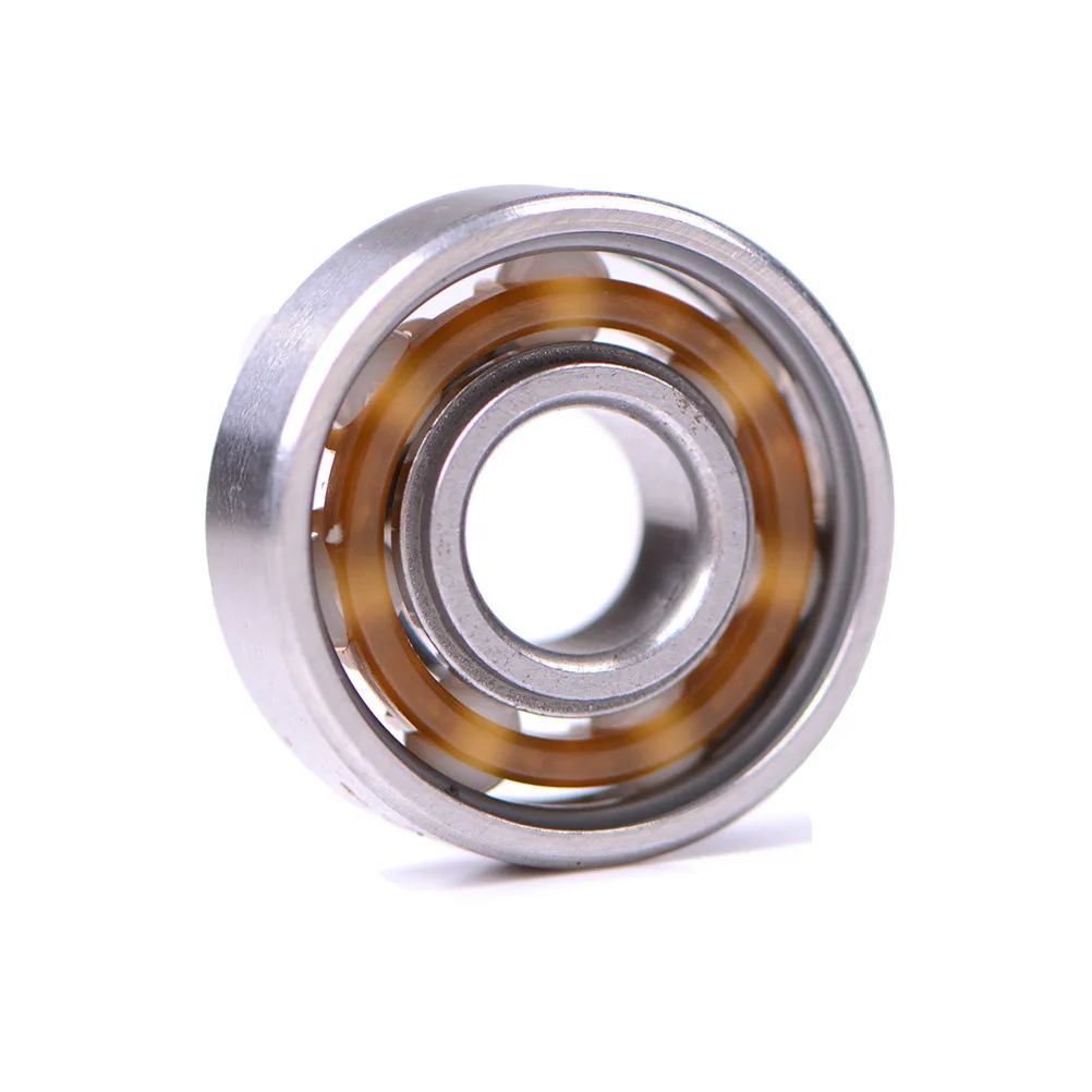 High Hardness Ceramic Alloy Inline Speed Black 608 Ball Bearing For Finger Spinner Wear Resistant Skateboard Bearings Hot