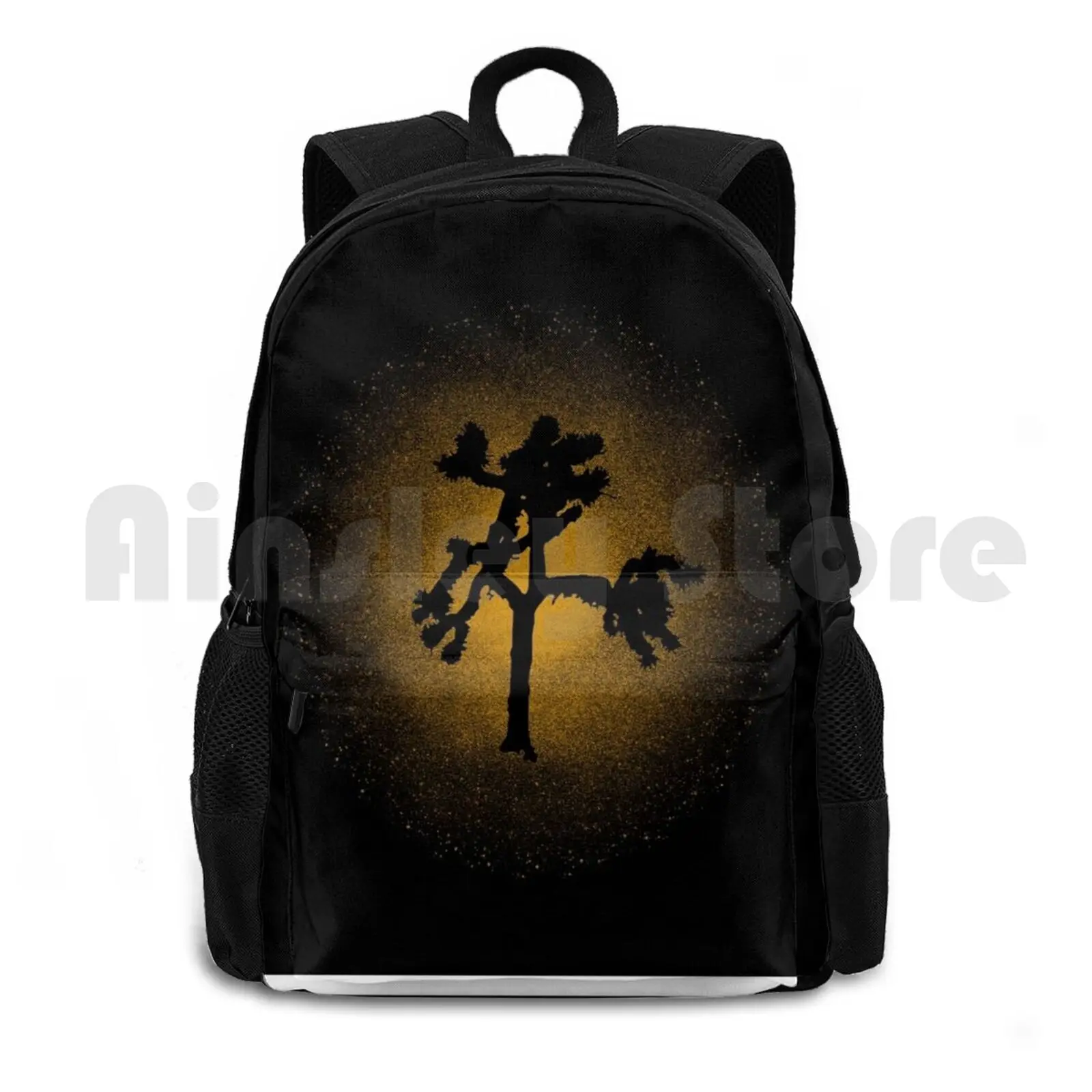 Joshua Tree Gold 30th Outdoor Hiking Backpack Riding Climbing Sports Bag Joshua Tree Album Anniversary Music Live 30th