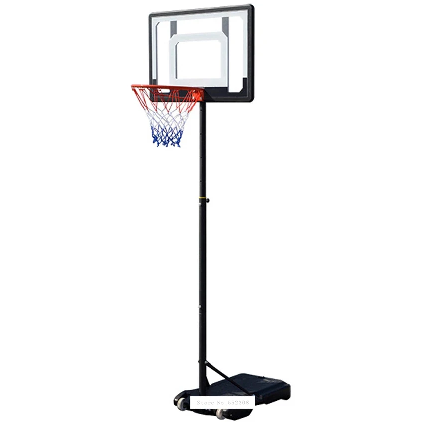 

CC0182 Adjustable Height Basketball Stand Children Mobile Training Basketball Rack Toy Quality Transparent Basketball Backboard