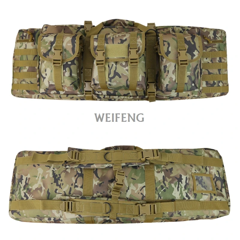 47inch/120cm Double Rifle Bag Tactical Bag Water Dust Resistant Long Gun Case Bag for Range Sports Storage for Hunting