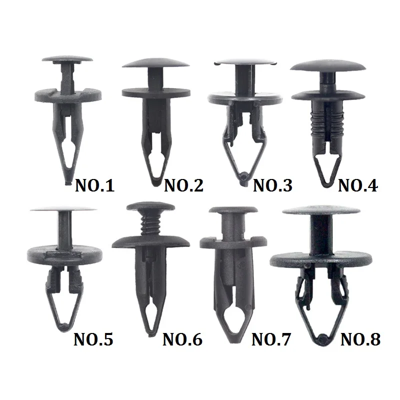 20Pcs Car Plastic Rivet Bumper Fender Retainer Fastener Mud Flaps Push Clips Fit For Ford Toyota Chevrolet Buick VW