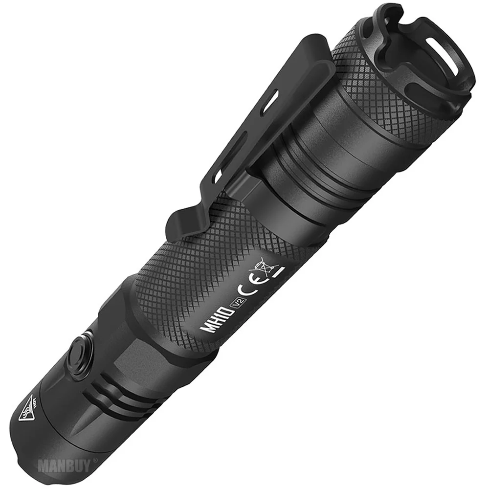 2024 NITECORE MH10V2 1200LM CREE XP-L2 V6 LED EDC Flashlight Included 21700 Battery USB-C Rechargeable 18650 Torch Wholesale