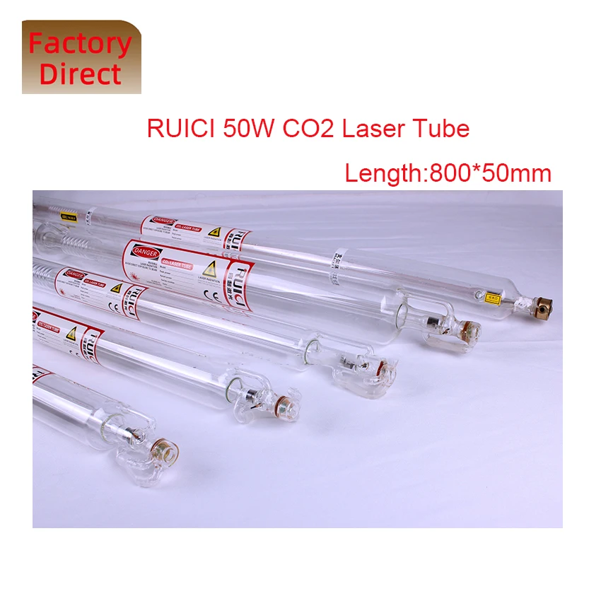 RUICI Laser tube Length 800*50 mm 50W Co2 Laser tube,Laser Equipment Parts  for  laser Cutting machine