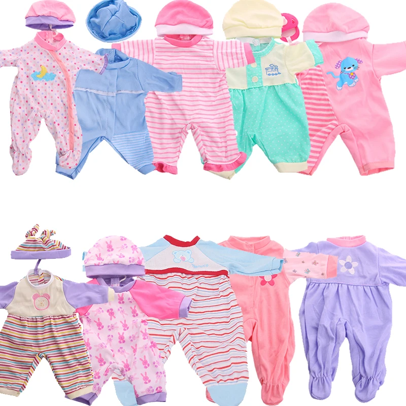 Fit 14.5 Inch Doll Clothes Cute Rabbit Pattern Bodysuit Accessories For Baby Birthday Festival Gift