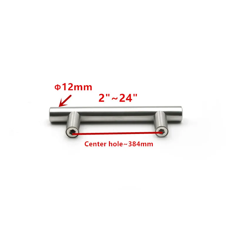 50 Mm-500 Mm Thép Không Gỉ Cửa Nhà Bếp Tủ T Thanh Tay Cầm Kéo Núm Tủ Núm Đồ Nội Thất Tay Cầm Tủ ngăn Kéo Tay Cầm