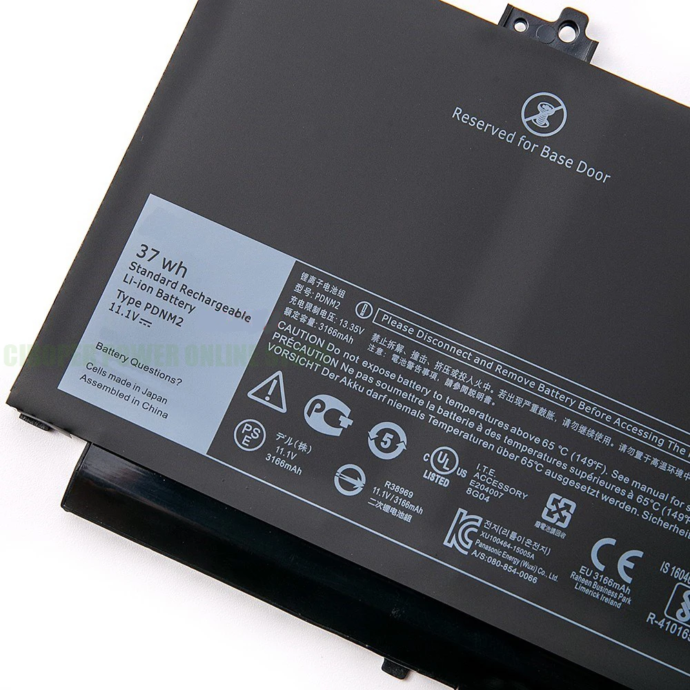 CP Laptop Battery PDNM2 579TY 0F1KTM PDNM2 11.1V/37Wh/3180mAh For Latitude 12 E7470 E7270 Series Notebook