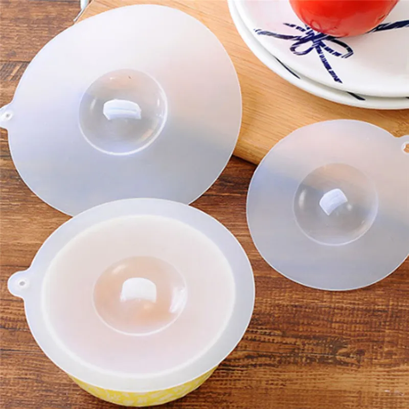 Safe FDA Grade Silicone Water Drinking Cup Lid Anti-dust Bowl Cover Cup Seals Glass Mugs Cap White Cup Cover Heat-resistant