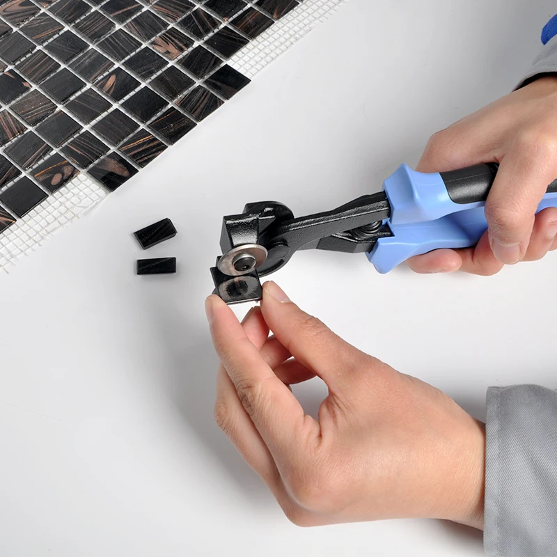 Tile And Glass Cutter for Ceramic Floor Mirror Stained Glass Twin Wheel Fix Mosaic Cutter Trimmer & Nipper Pliers