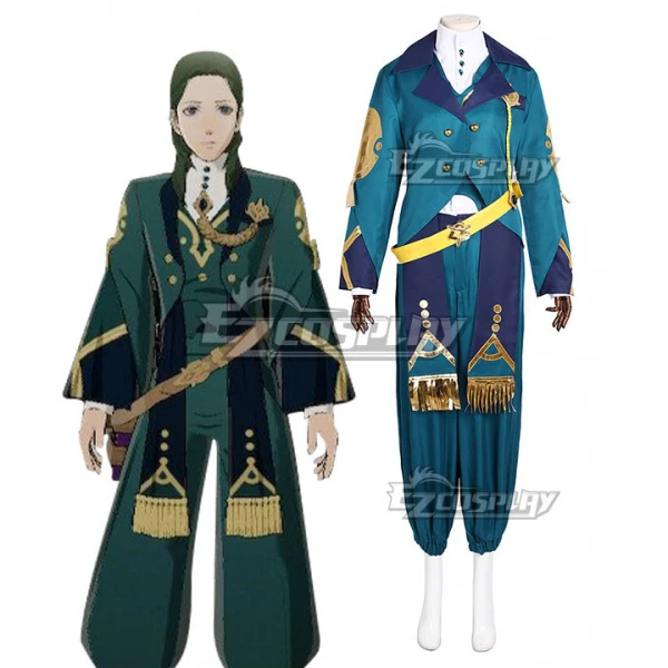 Fire Emblem: Three Houses Wind Flower Snow Moon Black Eagles Linhardt von Hevring Timeskip Ver. Outfit Game Cosplay Costume E001