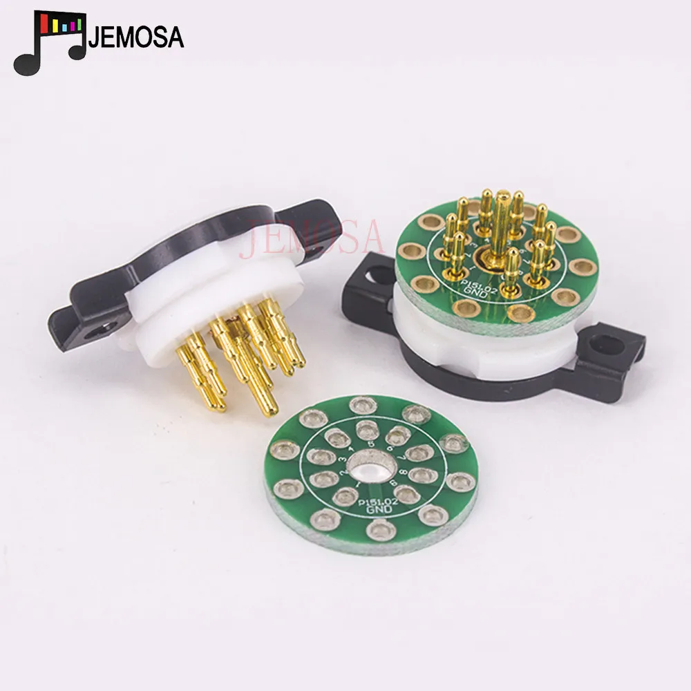 EIZZ Teflon małe 9 pinów gniazdo pozłacane dla 12AX7 ECC82 ECC83 6922 ECC88 lampa elektronowa HIFI Audio wzmacniacz lampy elektronowej