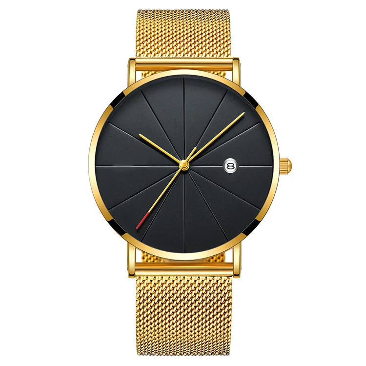 Moda orologio da uomo impermeabile sottile cinturino a maglie orologi da polso minimalisti per uomo orologio sportivo al quarzo orologio Relogio Masculino