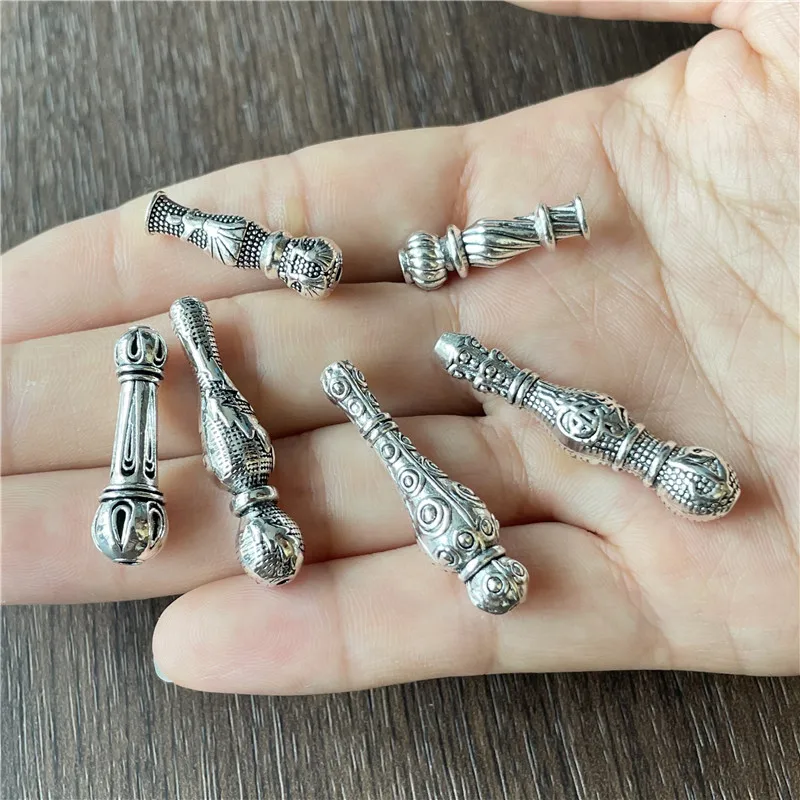 JunKang 60pcs 6 kinds of boxed different styles of rosary connector DIY making Muslim rosary jewelry connector accessories