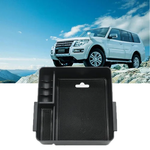 Consola Central de coche, caja de almacenamiento modificada para Mitsubishi PAJERO V93, V97, V98, 2007-2019, accesorios interiores para automóviles, organizador de artículos diversos