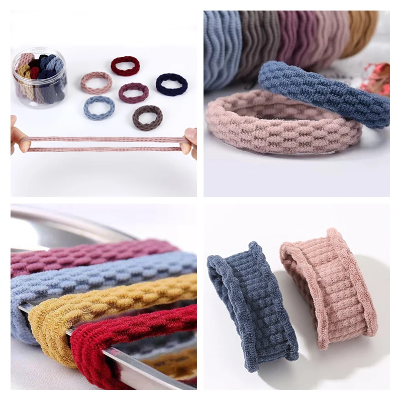 10pcs/lot New High Elastic Hairbands Women Girl Simple Basic Rubber Bands Ponytail Holders Scrunchies Fashion Hair Accessories