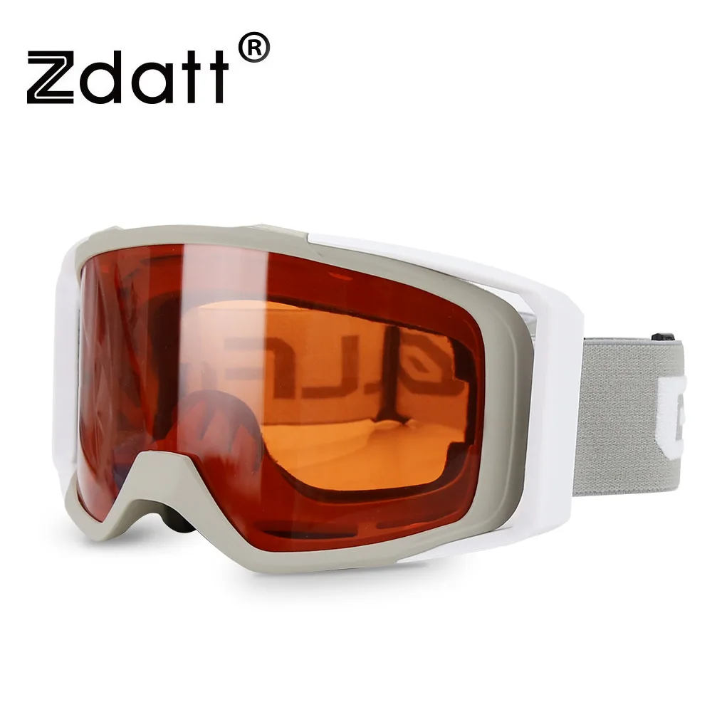 2021 Zdatt Motocross MX Goggles Glasses Women Man Adjustable Strap Clear Lens Anti-Fog Anti-UV Dustproof Cycling Ski Goggles