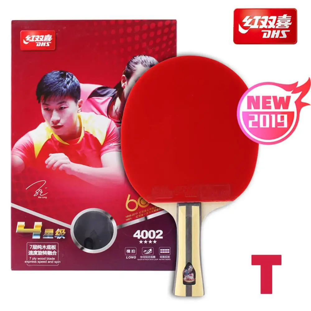 original DHS Table Tennis Racket 4002 4006 T4002 T4006 Ping Pong Paddle Table Tennis Racquets indoo sports Raquete