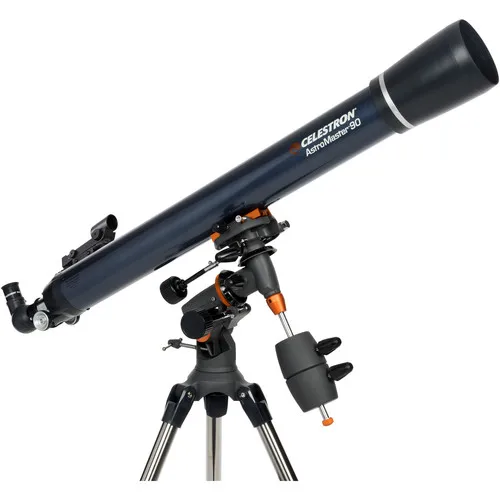 

Celestron AstroMaster 90EQ 90mm F/11 Refractor Astronomical Telescope CG-3 Equatorial Tripod View Planet Moon Deep Space 5.0