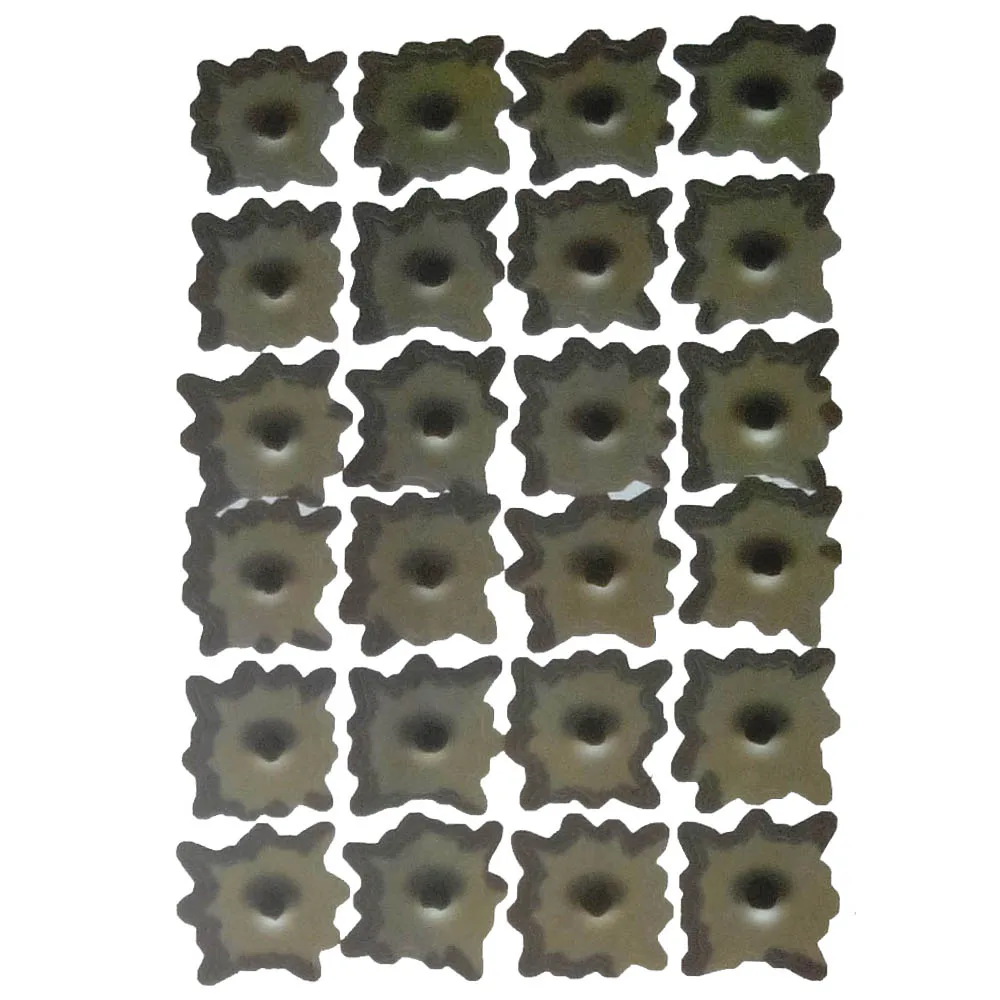 Car Sticker Realistic Bullet Holes Car Styling Sticker Shot Hole Sticker Waterproof High Quality Personalized Customized