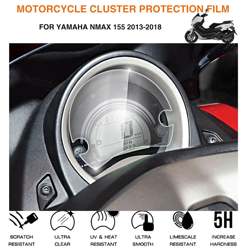 For Yamaha NMAX155 N-MAX155 N-MAX 155 NMAX 155 2013-2018 2016 2017 Cluster Scratch Protection Film Motocycle Screen Protector