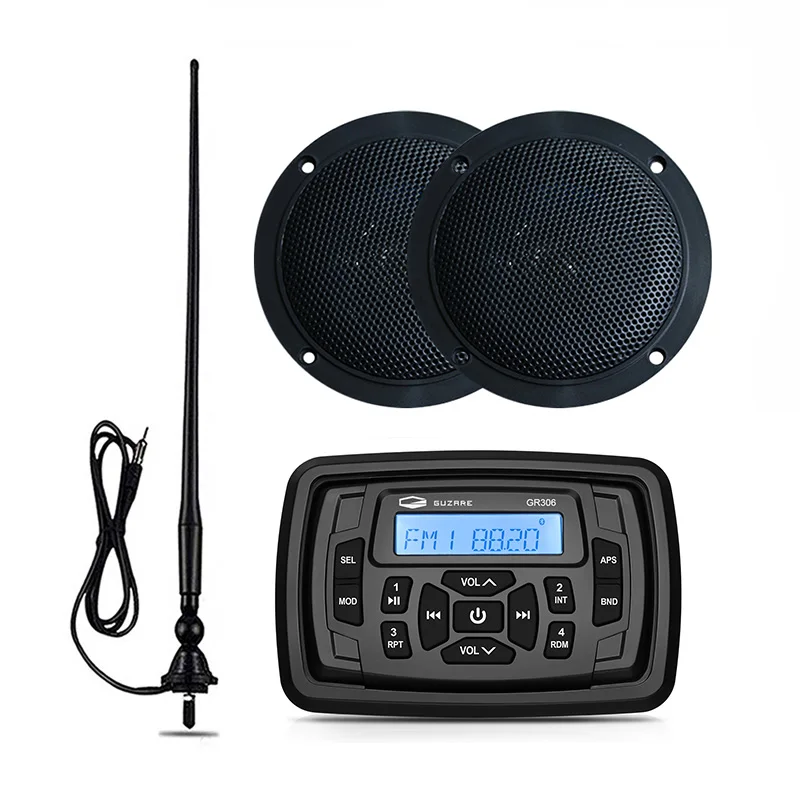 Marine Stereo Boat Audio Bluetooth Radio FM AM Car MP3 Player+4