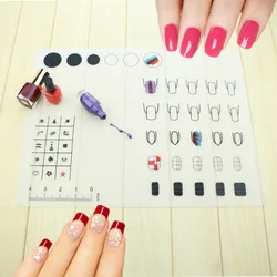 1pc big size nail stamp mat nail art polish transfer pattern template fill color stencil manicure tools