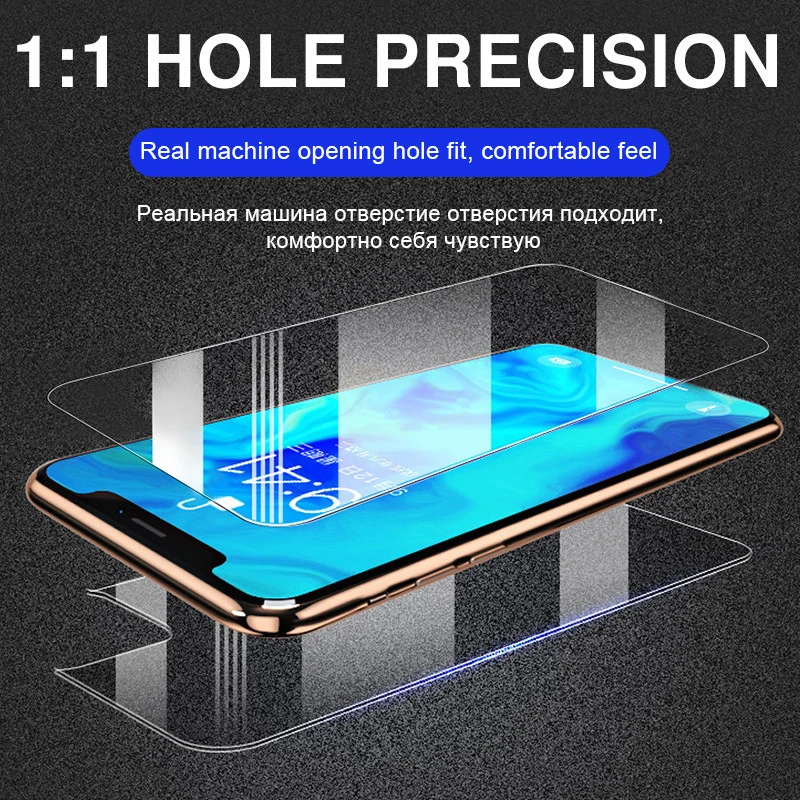 Front + Back Transparent 9H Tempered Glass For iPhone X XS XR 11 12 16 Pro Max 13 Mini 14 Plus Screen Protector Protective Film