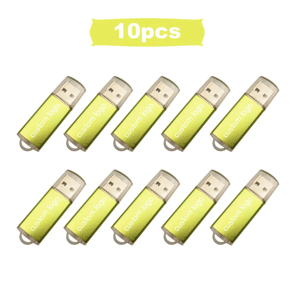 

10pcs/lot usb flash drive 32 gb usb stick 128gb Memory stick metal usb pen drive 4GB 8GB 16 gb pendrive 64 gb free custom LOGO