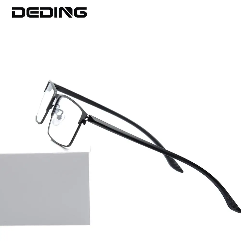 Alloy Oversized Glasses Frame Men Rectangle Metal Eyeglasses Clear Lens Prescription Myopia Optical Frame Men Eyewear DD1541