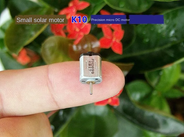 30PCS DC 2V 6 * 8MM 19500RPM Solar Small Motor Miniature Precision DC Motor K10 Camera Micro Motor