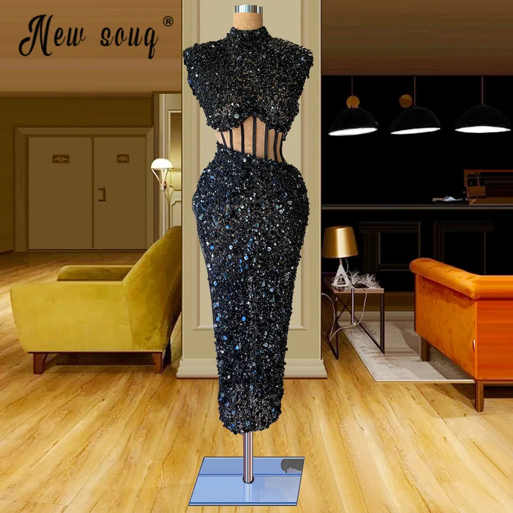 Afrikanische Sparkly Pailletten Roten Langen Abendkleid 2021 Robe De Soiree für Frauen Kristalle Perlen Abendkleider Robe de mariee benutzerdefinierte