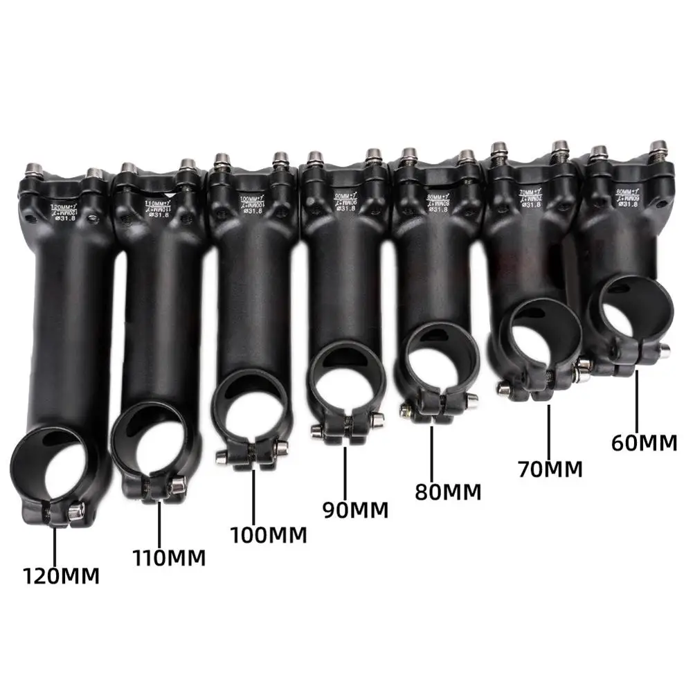 Bicycle MTB Road Bike 31.8mm 7 Degree 60/70/80/90/100/110/120mm Handlebar Stem Handlebar Stem