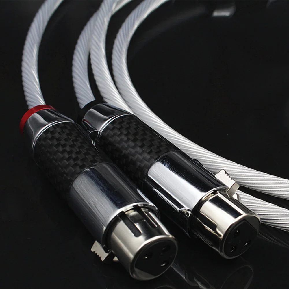

Hi-Fi Hi-End 5NOCC Single Crystal Silver 2 XLR-2 XLR балансировочный аудиокабель для домашнего кинотеатра DVD TV усилитель