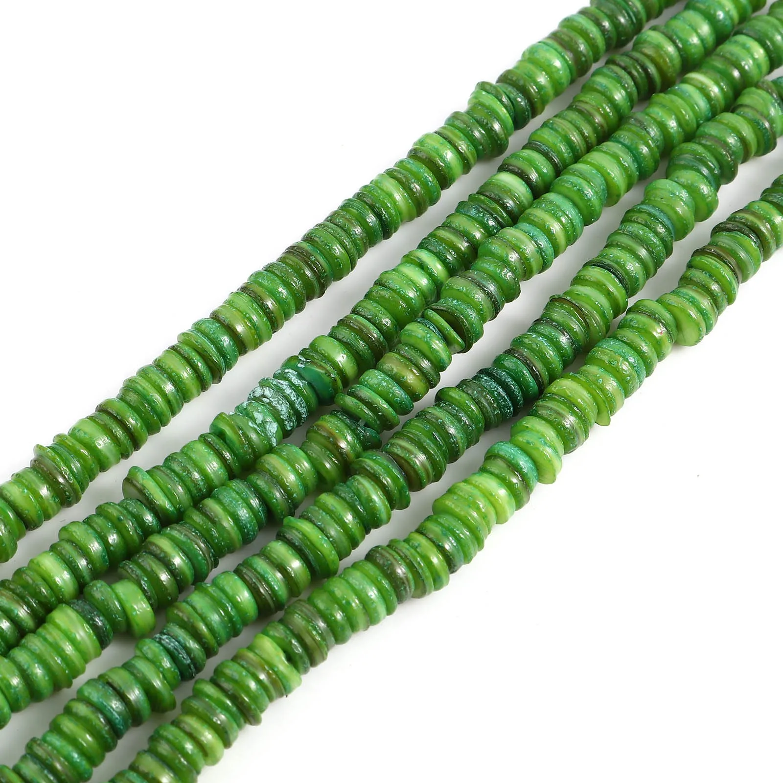 DoreenBeads 6mm Shell Loose Beads Round Multicolor Dyed Spacer Beads For DIY Making Jewelry,1Strand (Approx 195 PCs/Strand)