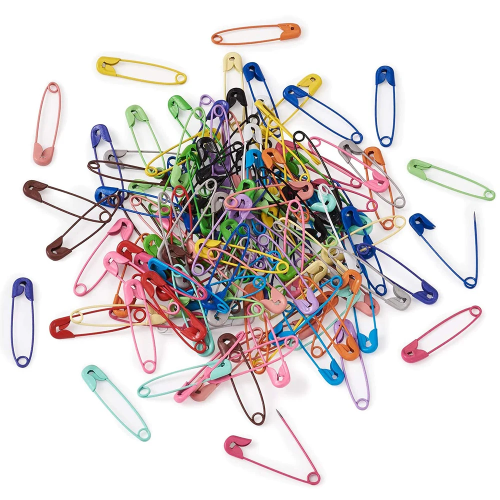 50/100Pcs spilla da balia colorata s strumenti per cucire fai-da-te aghi in acciaio inossidabile grande spilla da balia trapuntatura gioielli
