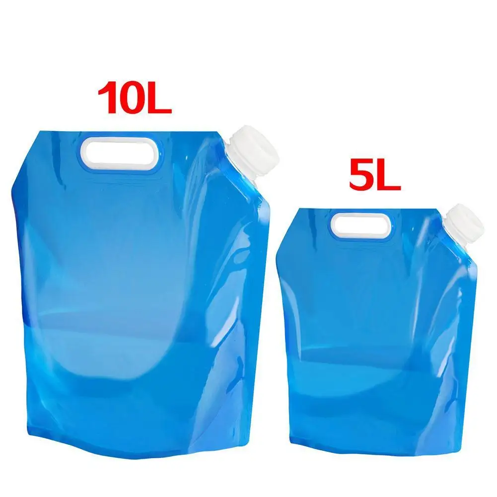 Folding Water Bag Canister Portable Folding Water Storage Lifting Bag Hydration Pack Reservoir Container