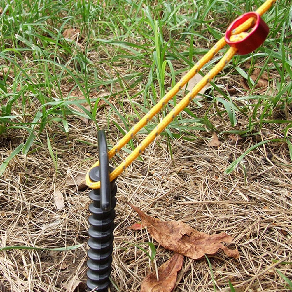 10pcs/Pack Outdoor Camping Tent Pegs Ground Nails Screw Anchor Stakes Pegs Hiking Tent Stakes Pins Tent Accessories