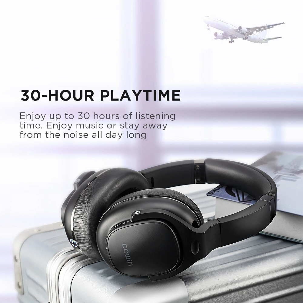 COWIN E9 Hybrid Aktive Noise Cancelling Wireless Bluetooth Kopfhörer Über Ohr mit 5 Mic Aptx HD Headset HiFi sound für telefon