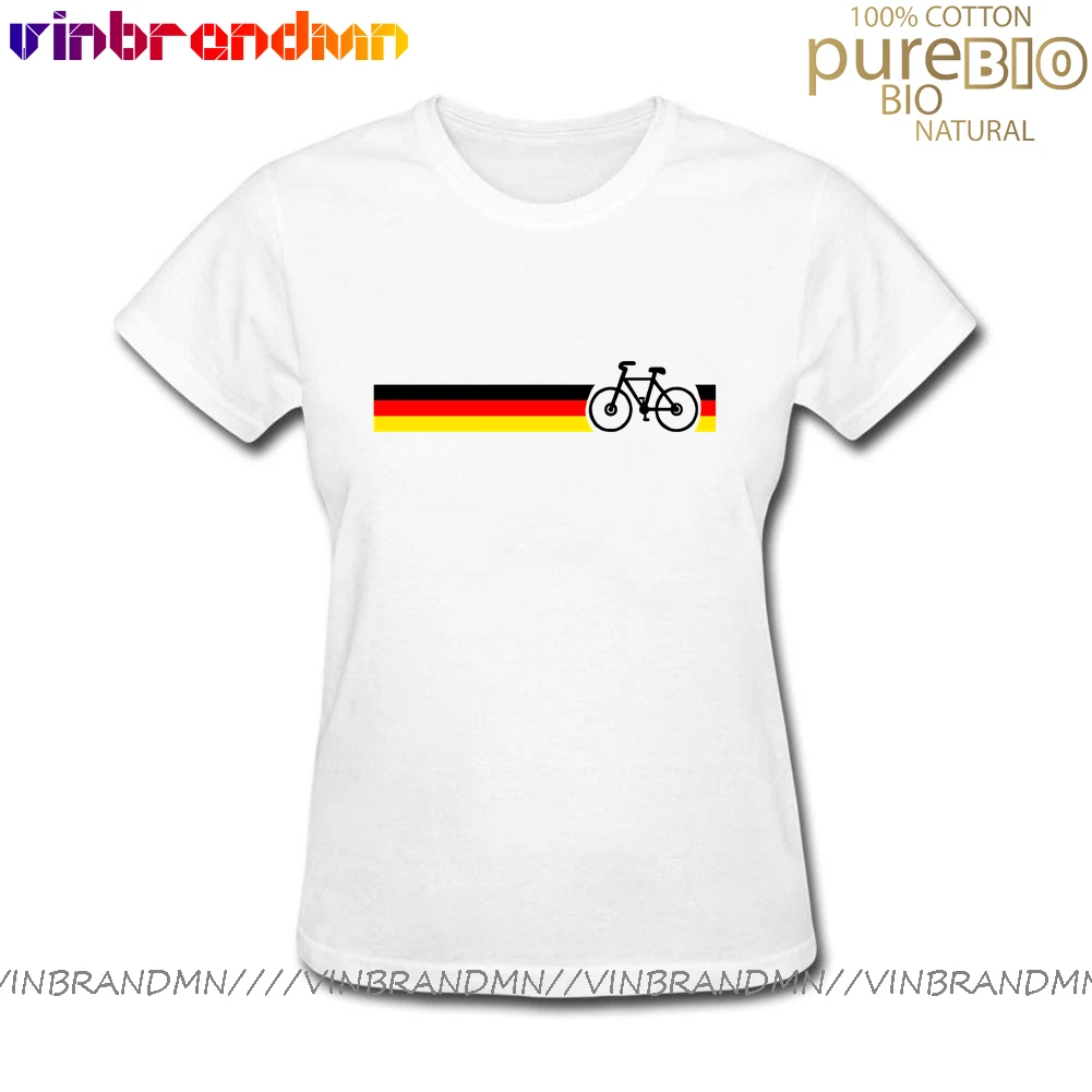 Mountain Bicycle T-shirt BMX Cycling Cyclist Tee shirt German Flag Stripes Design MTB Bike Short Sleeves Hipster T shirts female