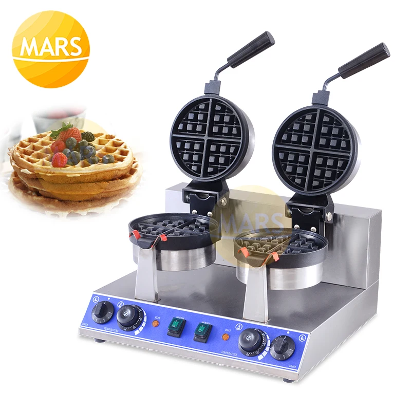 Electric Waffle Maker Rotate Waffle Baking Pan Egg Cake Oven Waffle Pancake Maker Non-Stick Waffles Maker Mold Breakfast Machine