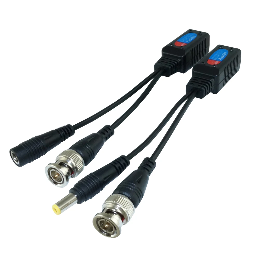 Imagem -03 - Bnc para Rj45 Vídeo Balun Cctv Passiva Par Trançado Conector Coaxial Transceptor para 4k Ahd Cvi Tvi Cvbs Câmera 8mp hd