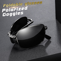 CoolPandas Top Quality Alloy Fold Photochromic Sunglasses Polarized Men Folding Sun Glasses for Women Anti-Glare zonnebril heren