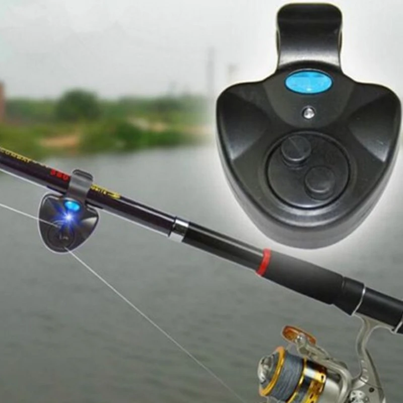 New LED Electronic Fishing Rod Buffered Intelligent Identification Intelligent Bite Hook Reminder Battery Powered