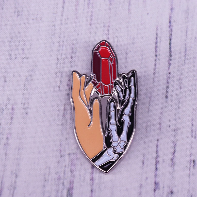 The Sorcerer's Stone In Both Hands Enamel Pin Fandom Collection Badge Brooch