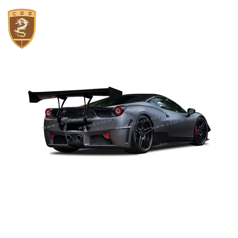 

Factory Price Real Carbon Fiber Rear Spoiler SVR Wing For Ferrari 458