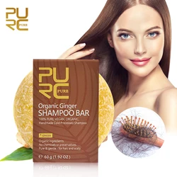 PURC Organic Handmade Cold Processed Ginger Shampoo Bar No Chemicals Vegan