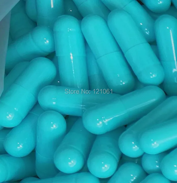 0# 1,000pcs!Light blue-Light blue colored empty capsules size 0,hard gelatin empty capsules(joined or seperated capsules size 0)