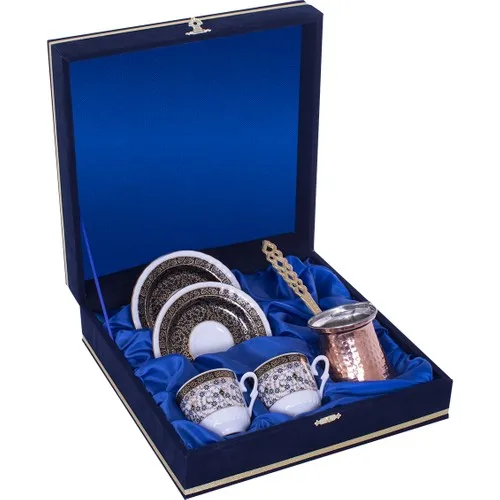 5 piece Coffee Kit-Velvet Coffer 2 Person for