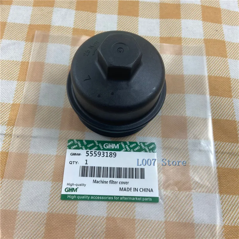 Engine Oil- Cooler Filter Cap Plastic For Chevrolet Chevy Cruze Aveo Sonic Trax Opel Astra Zafira NO: 55353325 55593189 5650963